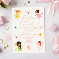 Flutter & Twirl Pink Enchanted Fairy Baby Shower