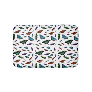 Flutterbies Bath Mat (choose colour)