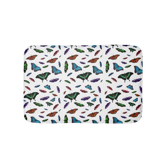 Flutterbies Bath Mat (choose colour) (Front)