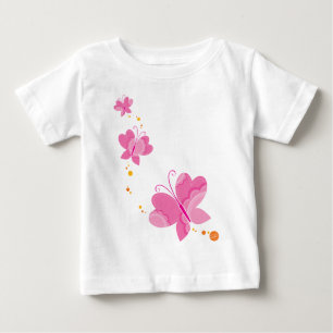 FLUTTERBY BUTTERFLIES :: series of three 1 Baby T-Shirt