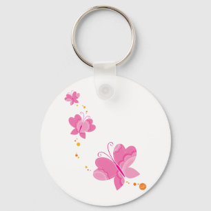 FLUTTERBY BUTTERFLIES :: series of three 1 Key Ring