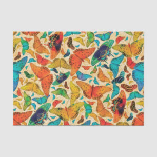 Flutterby Everyday Butterflies on Beige Tissue Paper