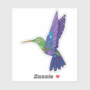 Flutterby Hummingbird Sticker