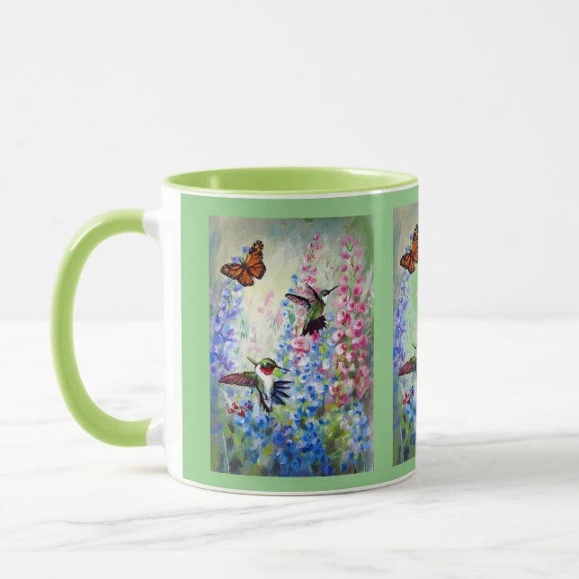 Flutterbyes and Hummers & Summer Mug (Left)