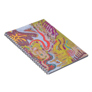 "Flutterflyland" Abstract Art Notebook