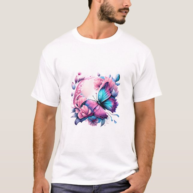 Fluttering Beauty  Design T-Shirt (Front)