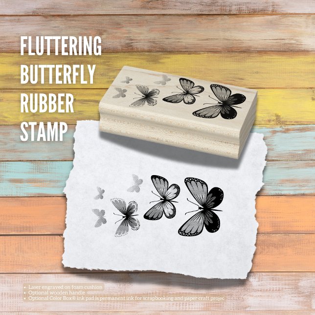Fluttering Butterfly Rubber Stamp (The Butterfly Studio
Fluttering Butterfly Rubber Stamp)