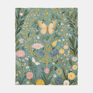Fluttering Dreamscape Fleece Blanket
