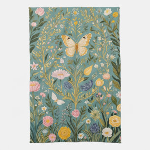 Fluttering Dreamscape Tea Towel