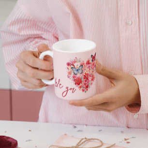 Fluttering Love   Valentine's Day Coffee Mug