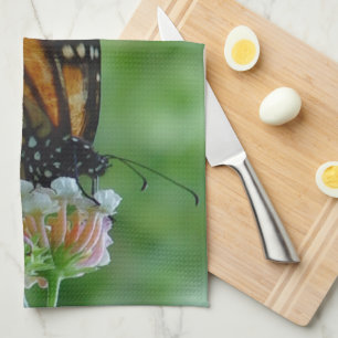 Fluttering Monarch Butterfly Kitchen Towel