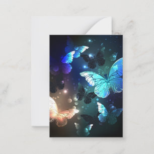 Fluttering Night Butterfly Advice Card