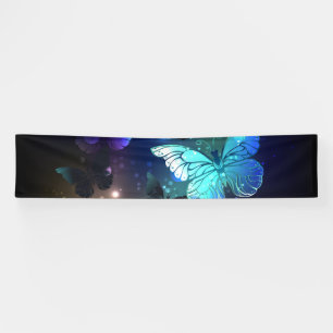 Fluttering Night Butterfly Banner