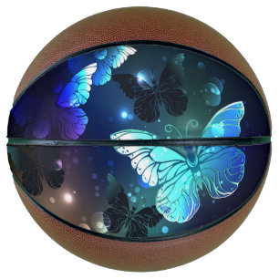 Fluttering Night Butterfly Basketball