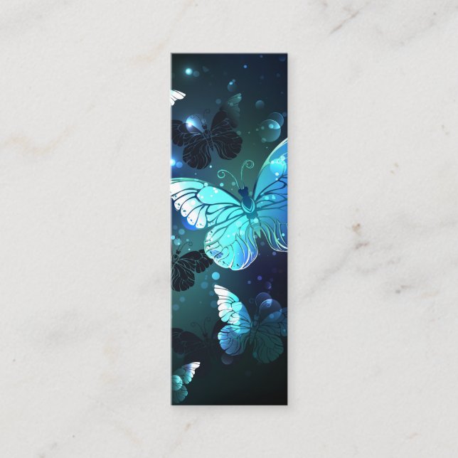 Fluttering Night Butterfly Calling Card (Front)