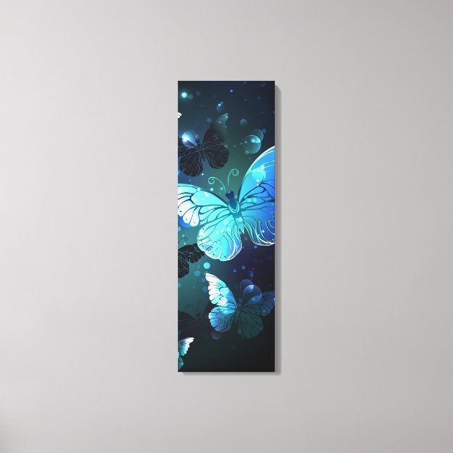 Fluttering Night Butterfly Canvas Print (Front)