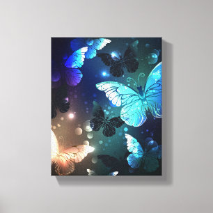 Fluttering Night Butterfly Canvas Print