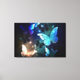 Fluttering Night Butterfly Canvas Print