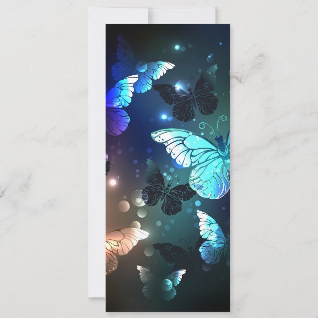 Fluttering Night Butterfly Card (Front)