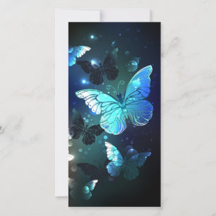 Fluttering Night Butterfly Card