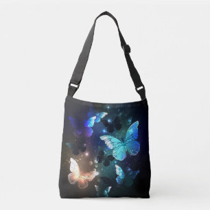 Fluttering Night Butterfly Crossbody Bag