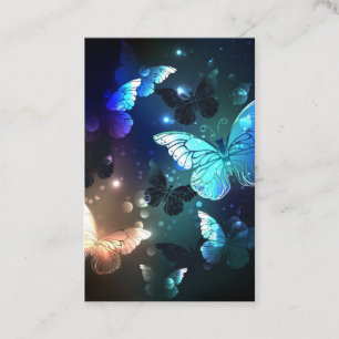 Fluttering Night Butterfly Discount Card