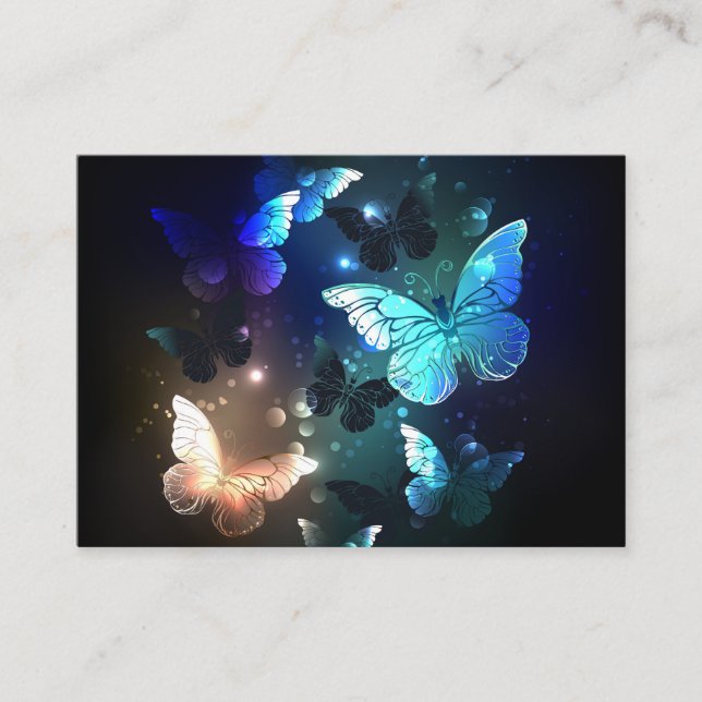 Fluttering Night Butterfly Enclosure Card (Front)