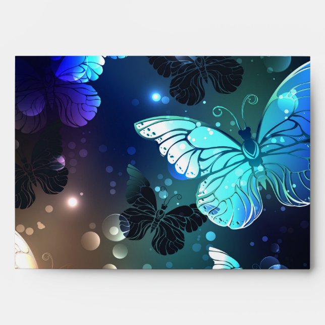 Fluttering Night Butterfly Envelope (Front)