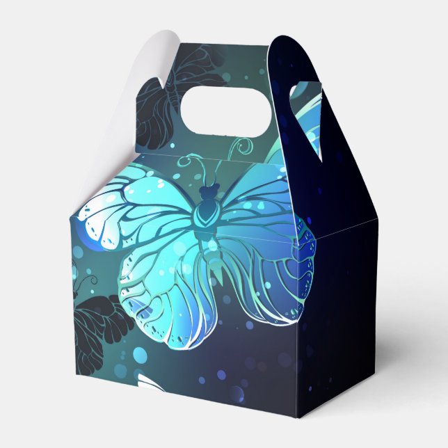 Fluttering Night Butterfly Favour Box (Front Side)