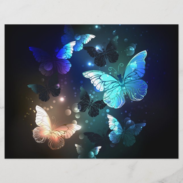 Fluttering Night Butterfly Flyer (Front)