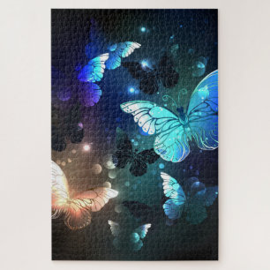 Fluttering Night Butterfly Jigsaw Puzzle
