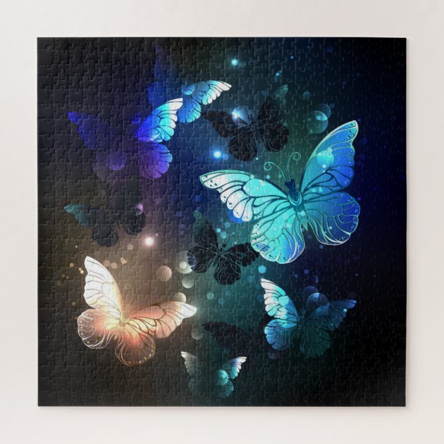 Fluttering Night Butterfly Jigsaw Puzzle (Vertical)