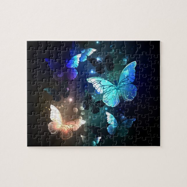 Fluttering Night Butterfly Jigsaw Puzzle (Horizontal)