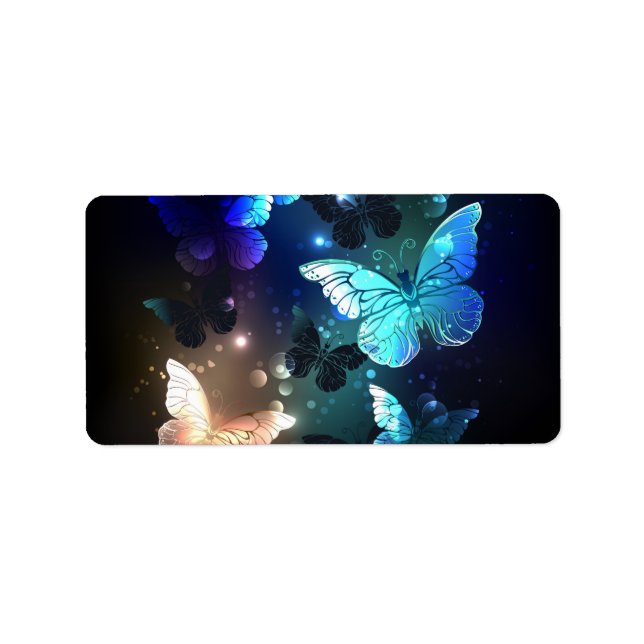 Fluttering Night Butterfly Label (Front)