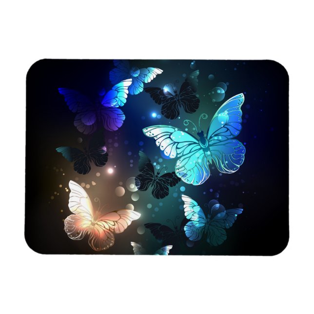 Fluttering Night Butterfly Magnet (Horizontal)