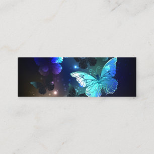 Fluttering Night Butterfly Mini Business Card