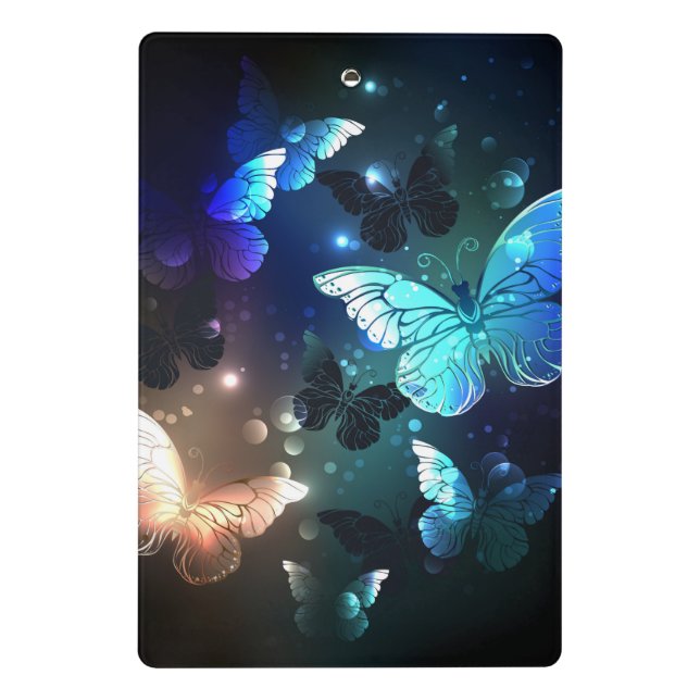 Fluttering Night Butterfly Mini Clipboard (Back)
