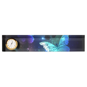 Fluttering Night Butterfly Nameplate