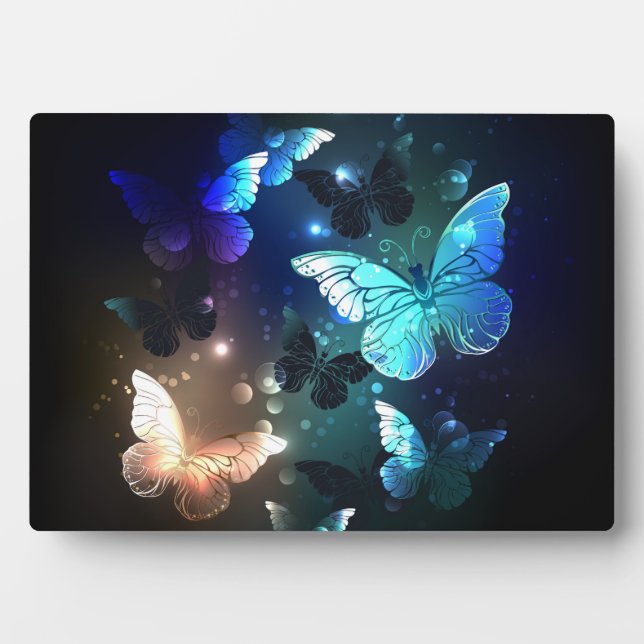 Fluttering Night Butterfly Plaque (Front)