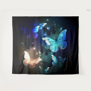 Fluttering Night Butterfly Tapestry