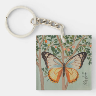 Fluttering Resilience Personalised Key Ring