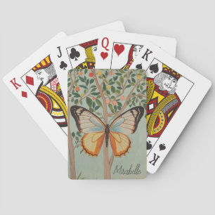 Fluttering Resilience Personalized  Playing Cards