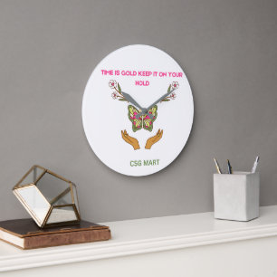 "Fluttering Timepiece" Large Clock
