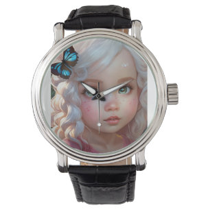Fluttering Wings: Watercolor Butterfly T-Shirt Col Watch