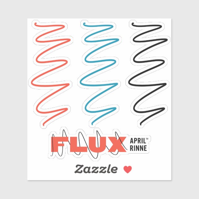 Flux Swirl Vinyl Sticker (Sheet)