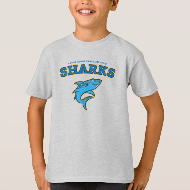 FLVS Full Time Elementary Mascot, Ash Youth T-Shirt (Front)