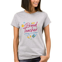 FLVS Proud Teacher Women's T-Shirt (Grey)