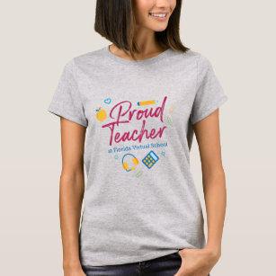 FLVS Proud Teacher Women's T-Shirt (Grey)