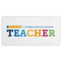 FLVS Teacher Vanity License Plate