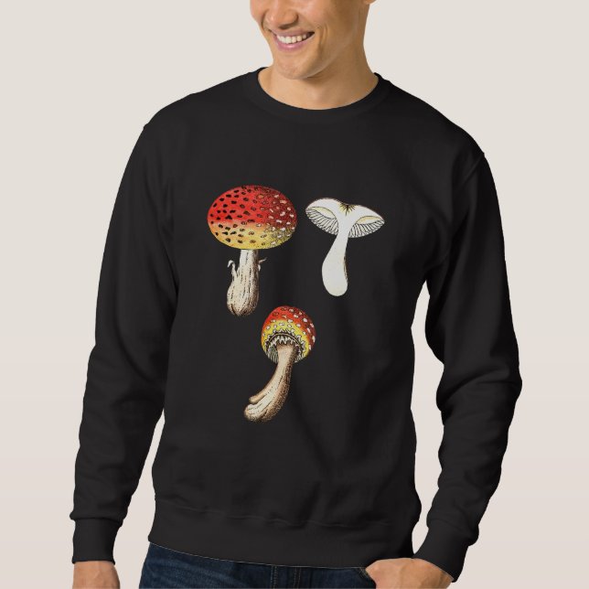 Fly Agaric Mushroom Psychedelic Mycology Fungi For Sweatshirt (Front)